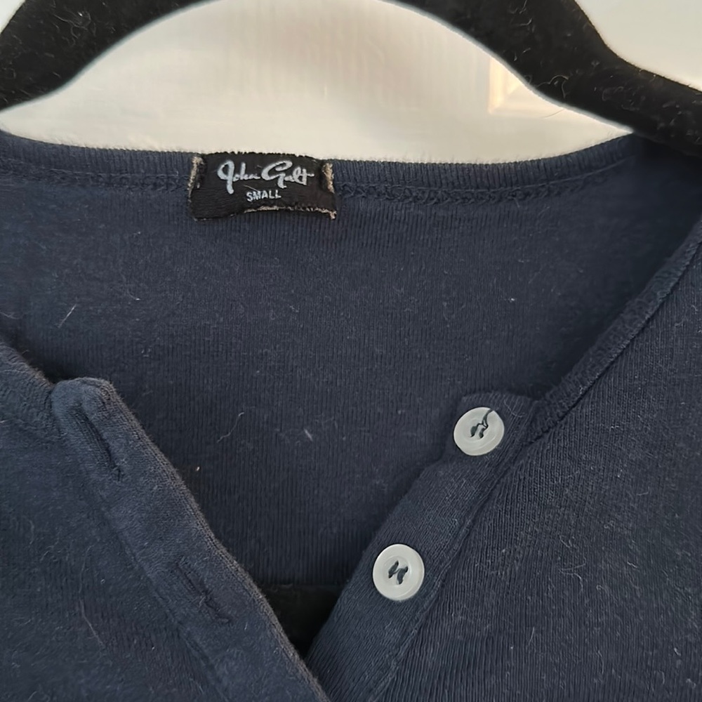 ❗️LAST CHANCE❗️ John Galt Brandy Melville Navy Button-up Long-Sleeve
